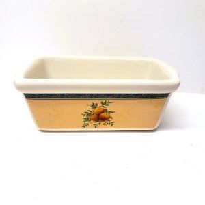 Garden Ridge Apple Mini Loaf Pan Ceramic Fall Thanksgiving Baking